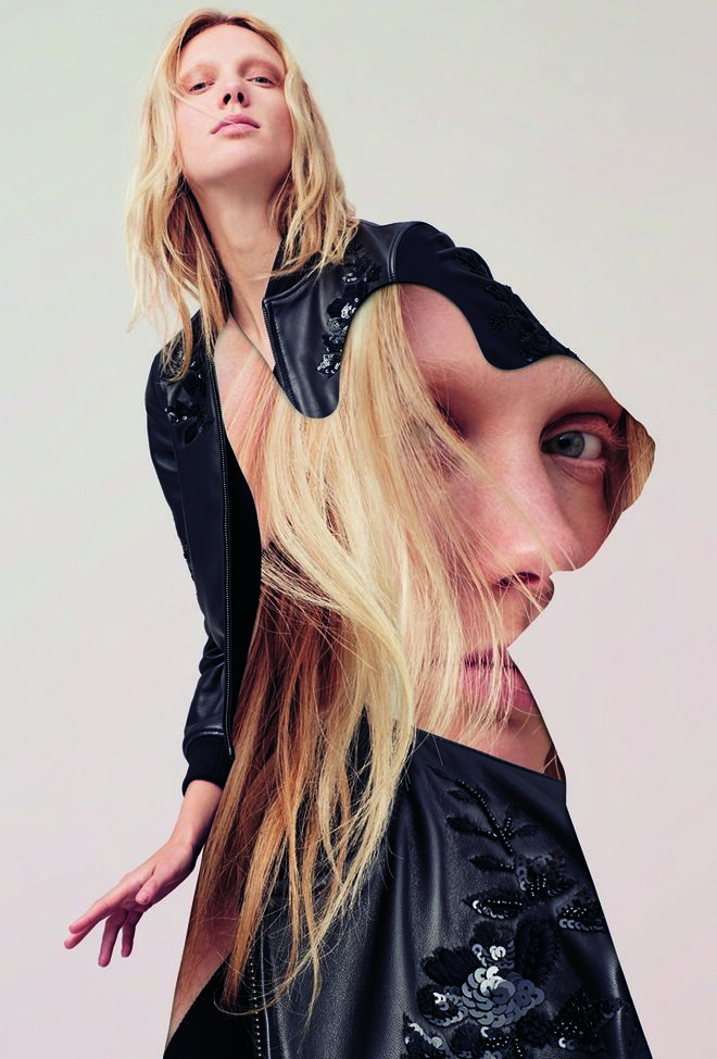 A mistura de tecidos e materiais reflete a personalidade forte da mulher moderna.