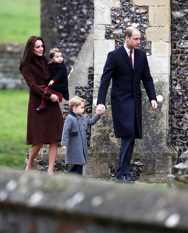 Príncipe William e Kate Middleton, Duques de Cambridge, com os filhos, George e Charlotte