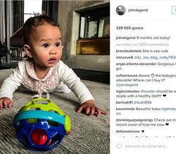 Filha de John Legend e Chrissy Teigen veste marca portuguesa