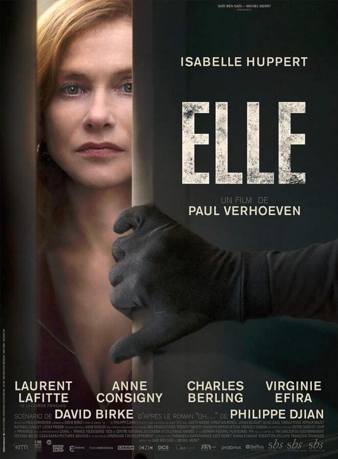 ELLE (1 Nomeação) – Melhor Atriz Principal Drama, Isabelle Huppert; 