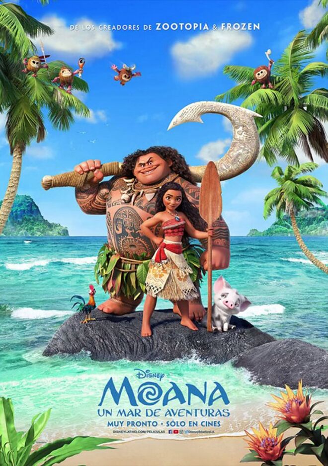 MOANA (2 Nomeações) – Melhor Animação; Melhor Canção Original