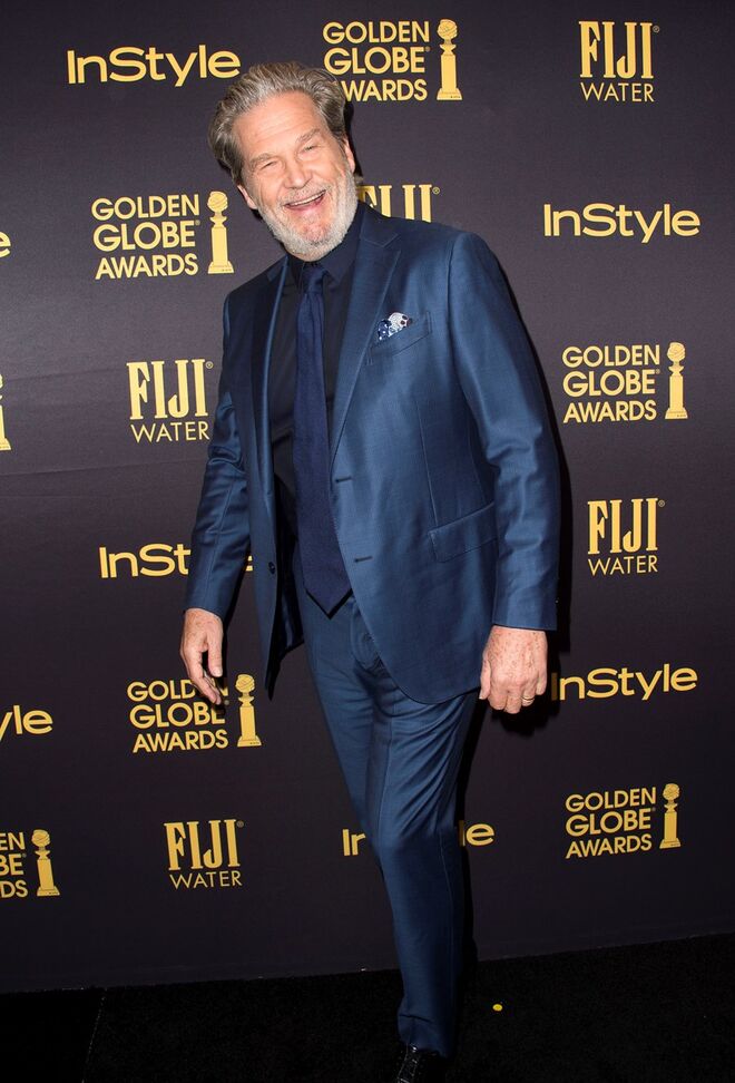  Jeff Bridges durante a revelação da Miss Golden Globe 2017