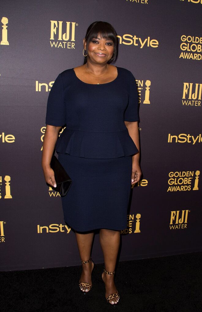 Octavia Spencer durante a revelação da Miss Golden Globe 2017