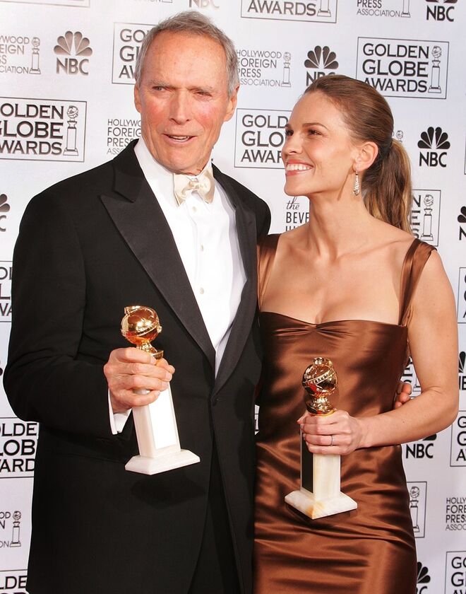 Hilary Swank e Clint Eastwood, 2005