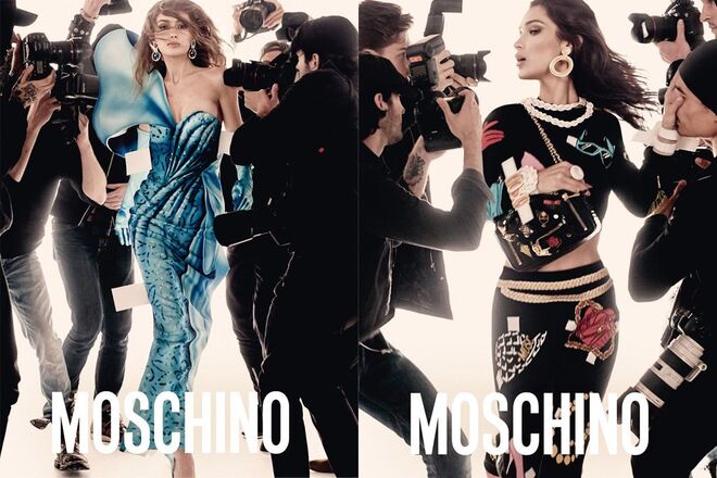 Gigi Hadid e Bella Hadid para Moschino