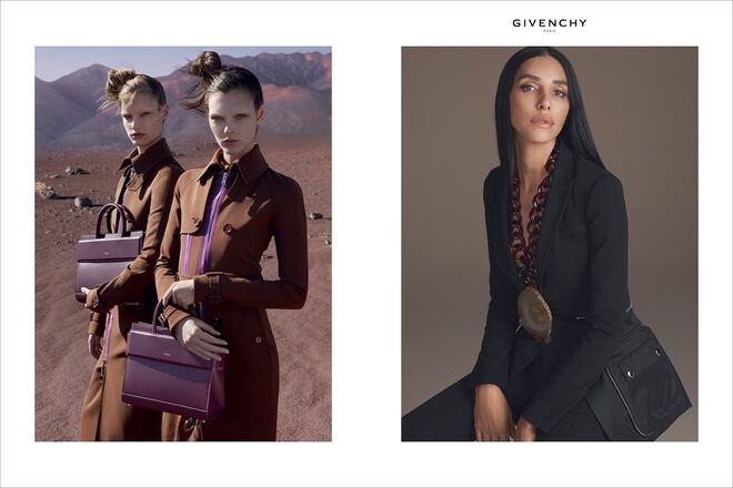 Mariacarla Boscono, Faretta e Lea T para Givenchy