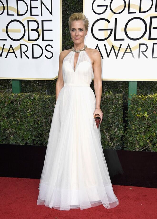 Gillian Anderson em Jenny Packham