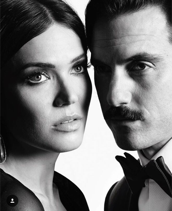 Mandy Moore e Milo Ventiniglia nos Golden Globe Awards 2017 @instagram@goldenglobes