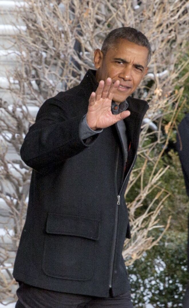 Barack Obama de saída da Casa Branca