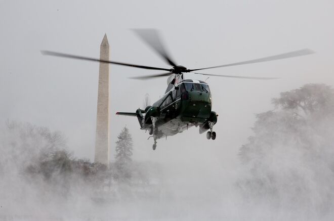 Barack Obama de saída da Casa Branca