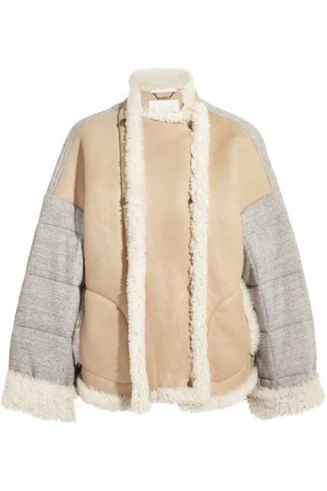 1. Beje | Casaco em pele e algodão, 2850€, Chloé