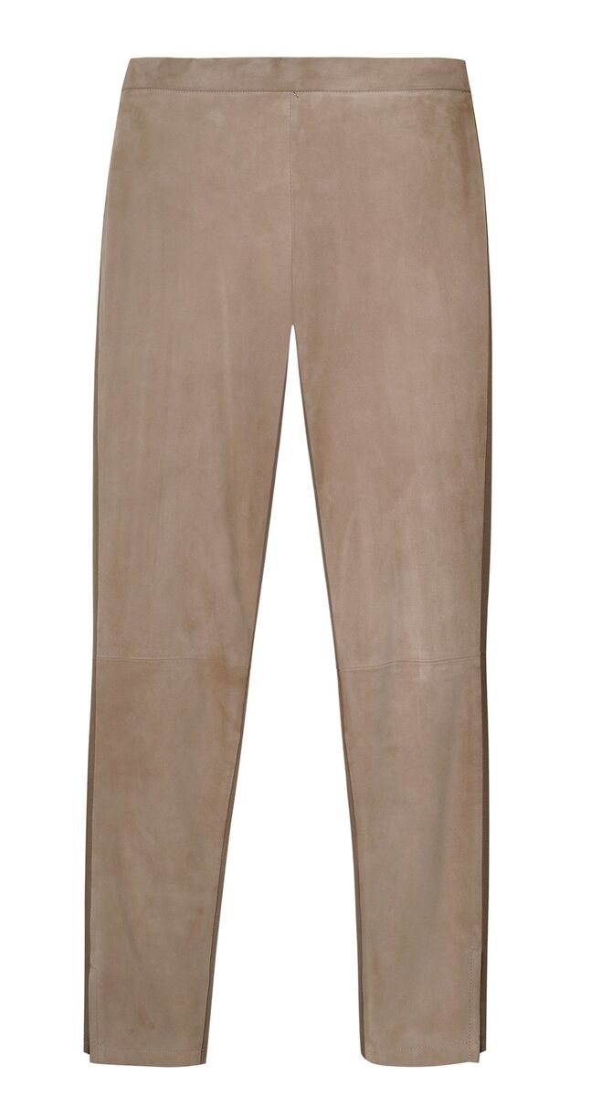 1. Beje | Calças em camurça, 525.00€, MaxMara