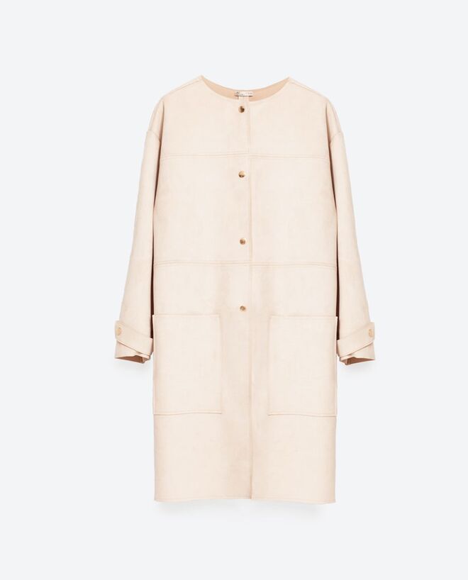 1. Beje | Casaco em poliéster, 39.95€, Zara
