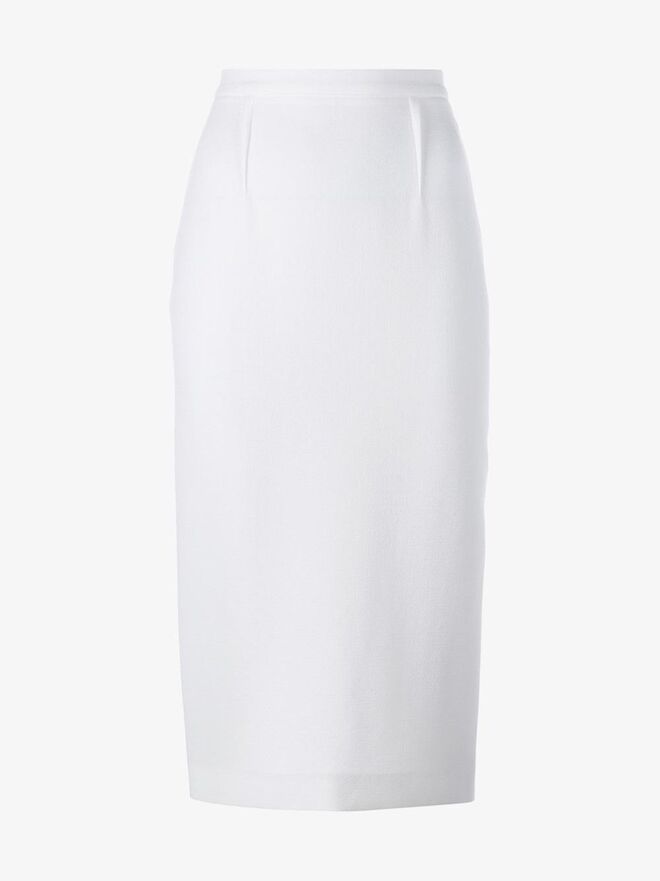 2. Branco | Saia em lã, 526.20€, Roland Mouret em www.brownfashion.com