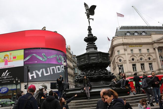 Piccadilly, Londres, 2016