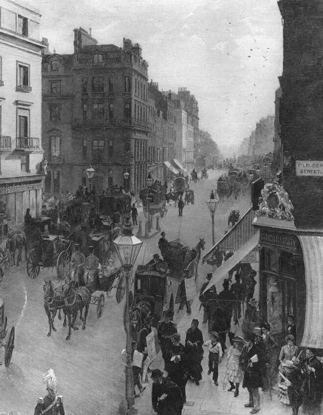 Piccadilly, Londres, 1880