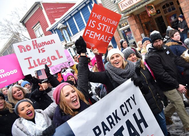 Mary McCormack e Charlize Theron, Park City