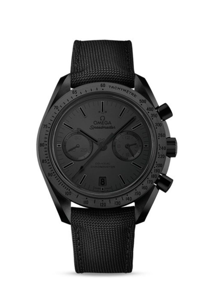 Relógio, €10,800, Omega Speedmaster Moonwatch black, na Boutique dos Relógios Plus