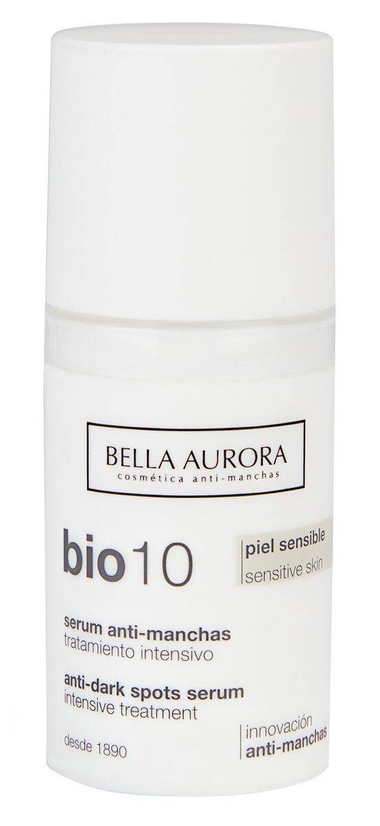 Para tratar as manchas da pele sensível. Bio 10 Peles Sensíveis, €37,70, Bella Aurora na Well’s