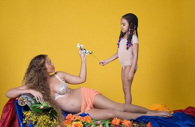 Beyoncé com a filha Ivy Blue