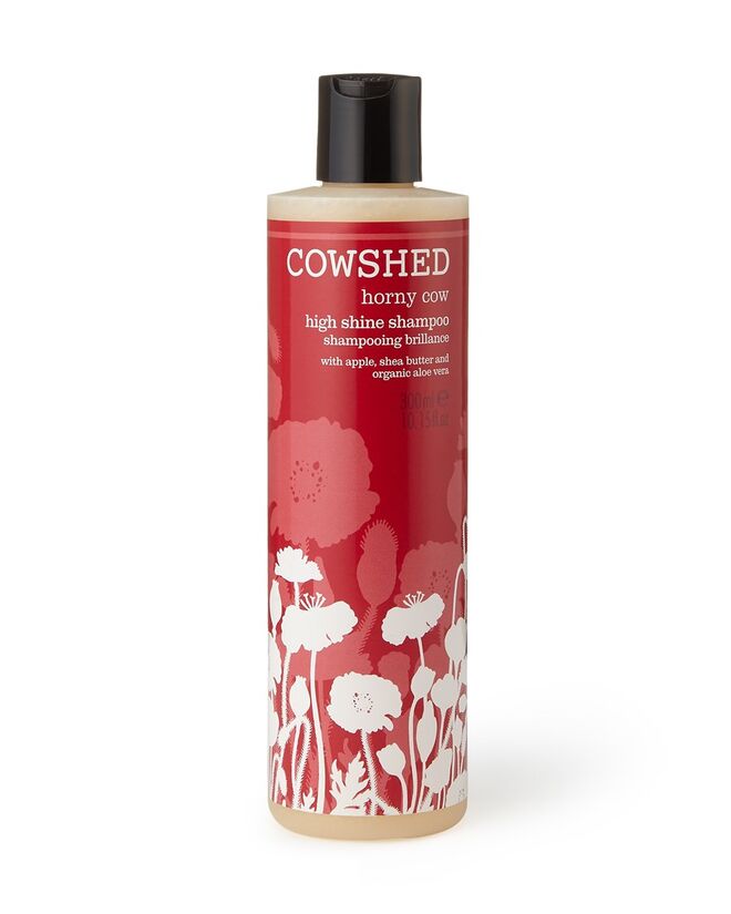 Para ele: Horny Cow High Shine Shampoo, Cowshed