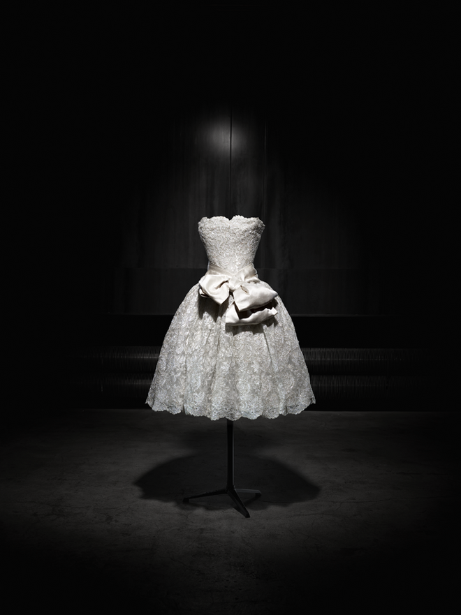 15. Vestido Soiree de Reveillon, 1955, na exposição Une Maison, Des Collections, no Museu Christian Dior