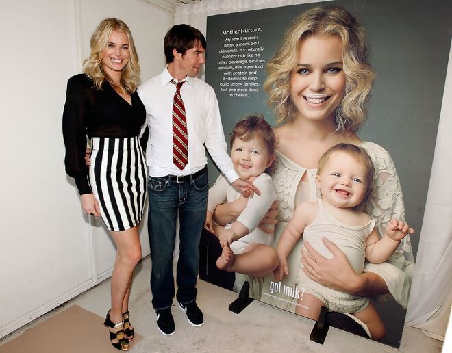 Rebecca Romijn e Jerry O'Connell com os gémeos Dolly Rebecca-Rose e Charlie Tamara-Tulip