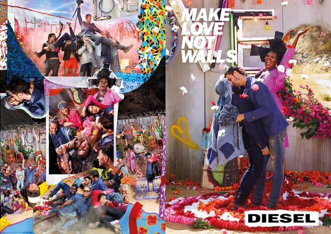 #makelovenotwalls, uma capanha contra o preconceito da marca Diesel