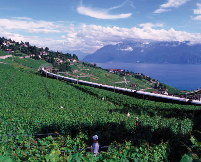 Venice Simplon - Orient-Express, uma vista exterior do comboio