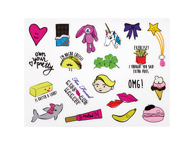 Totally Cute de sombras para olhos com autocolantes, €35,95, Too Faced na Sephora