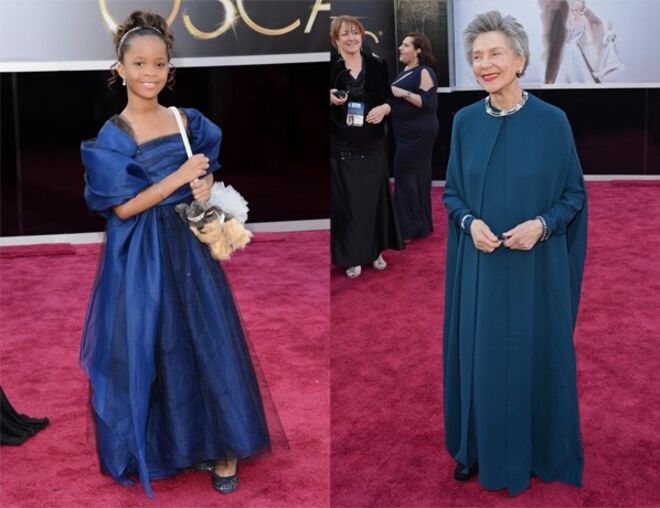 6. Quvenzhané Wallis de 9 anos e Emmanuelle Riv, 85 anos, bateram o record de atriz mais nova e atriz mais velha, respetivamente, com nomeações na categoria de Melhor Atriz.