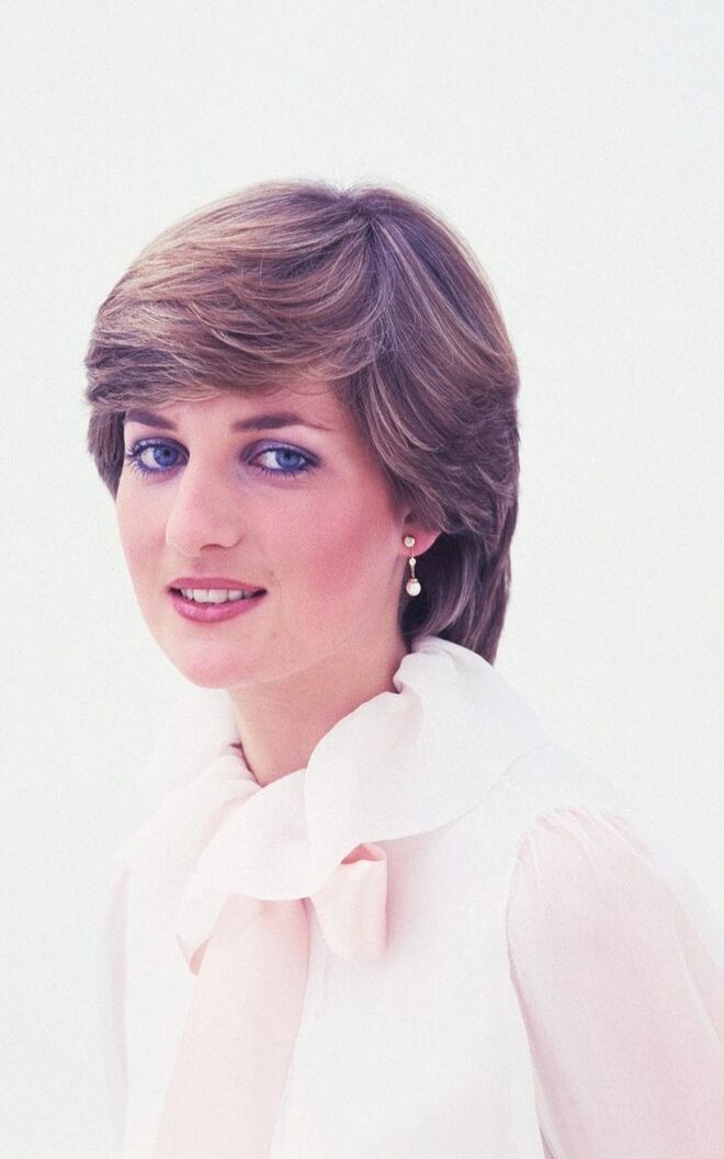 Blusa de Emanuel vestida por Diana no seu primeiro retrato oficial em 1981