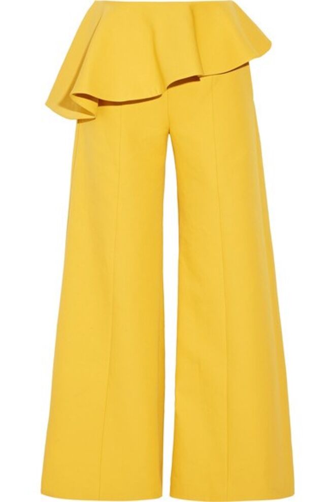 Calças, €1485, Rosie Assoulin, em net-a-porter.com