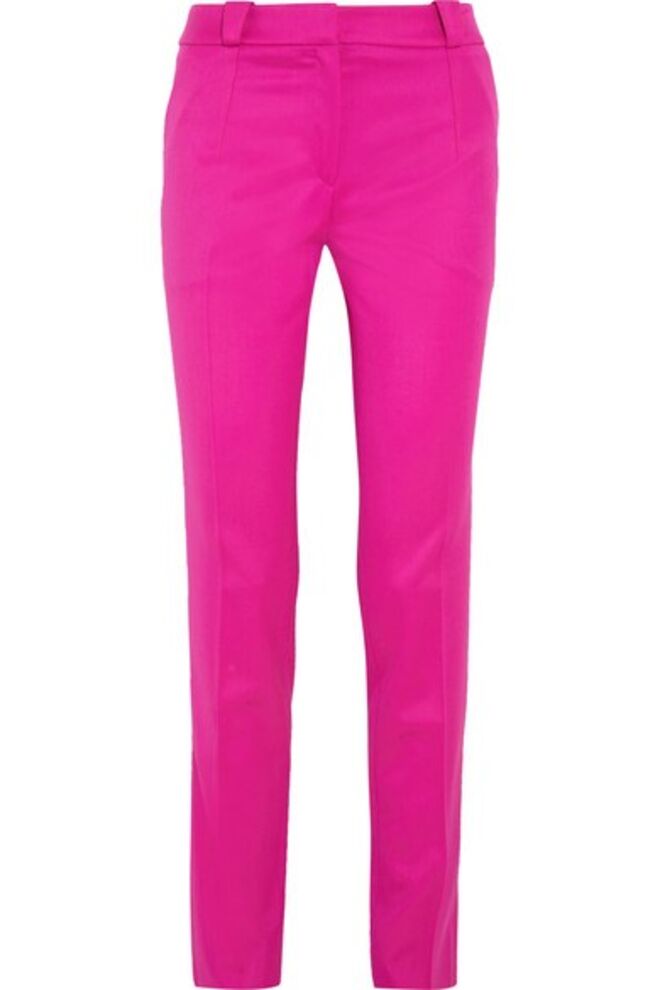 Calças, €750, Mugler, em net-a-porter.com
