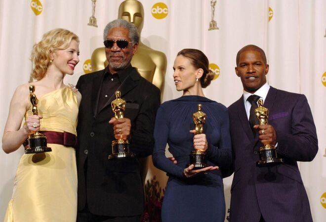 2005 | Cate Blanchet, Morgan Freeman, Hilary Swank e Jamie Foxx