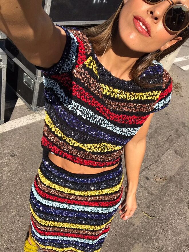 Dia 2 | Look Alice and Olivia (Loja das Meias), sapatos Luís Onofre, óculos André Ópticas e joias Tous 