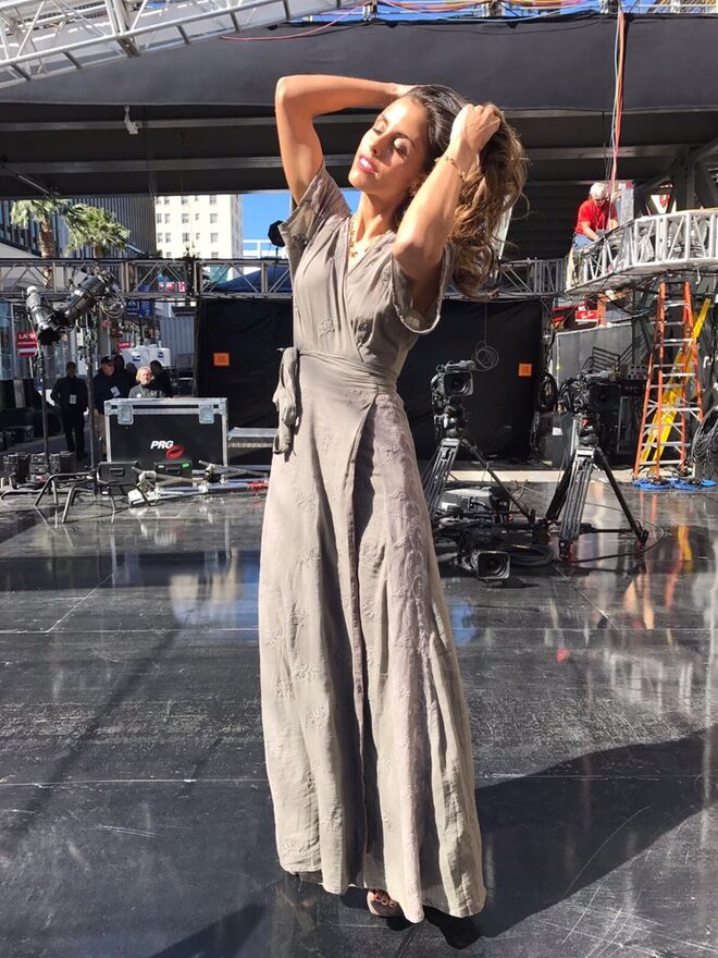 Dia 5 | Vestido Christophe Sauvat, joias Tous e sandálias Luís Onofre