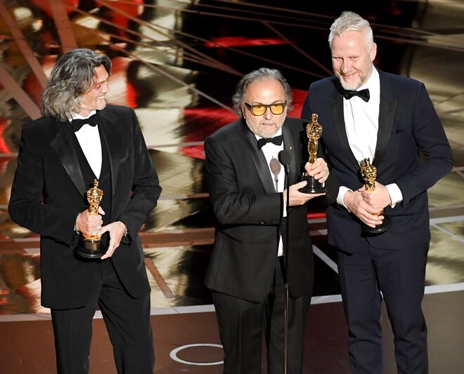 Melhor Caracterização: "Esquadrão Suicída" | Makeup artists Giorgio Gregorini, Alessandro Bertolazzi e Christopher Nelson