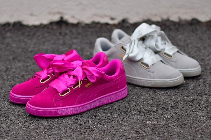 tenis puma com laco de cetim