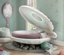 A cama da Pequena Sereia em sua casa