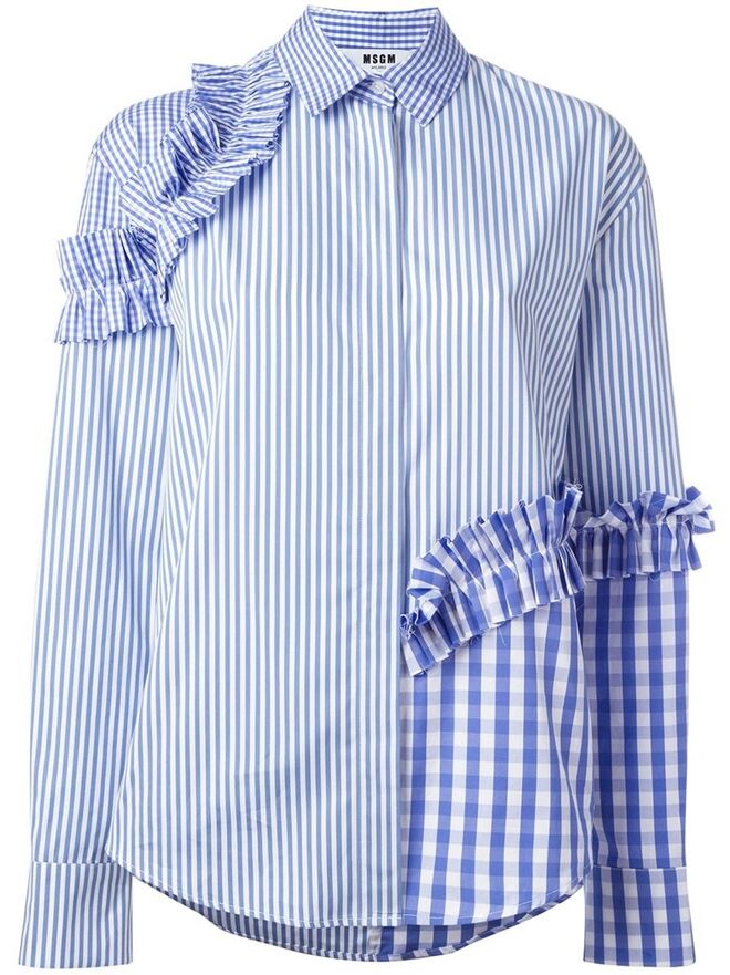 Camisa em algodão, €340, MSGM, na Stivali 