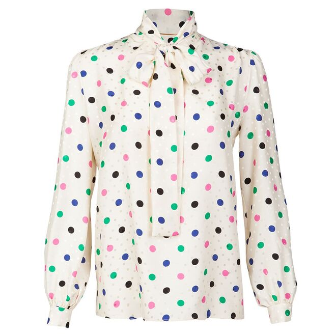Camisa em seda, €1290, Saint Laurent, na Fashion Clinic