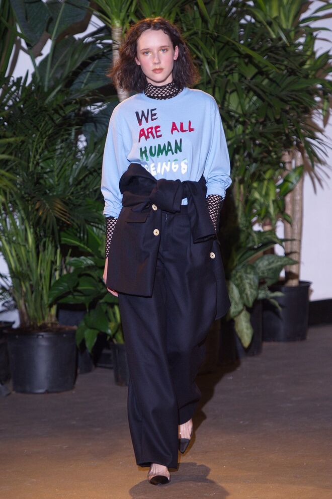 Desfile Creatures of Comfort outono-inverno 2017, em Nova Iorque