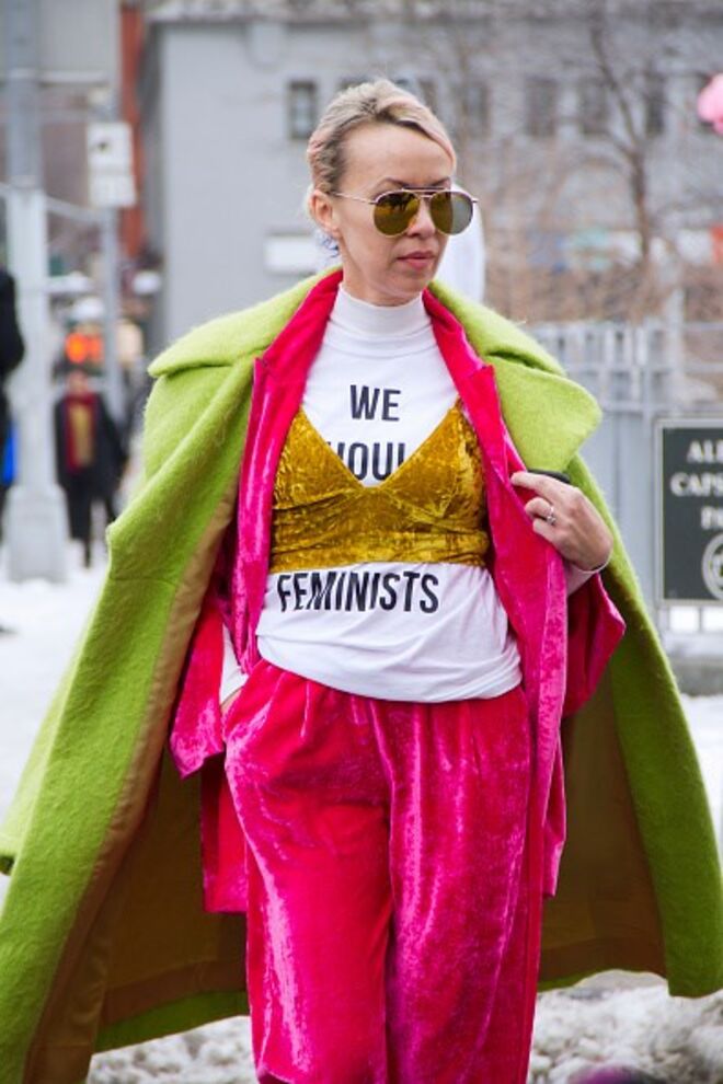 Street Style Dior, na semana de moda de Nova Iorque