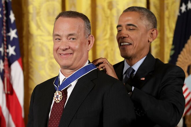 Tom Hanks e Barack Obama