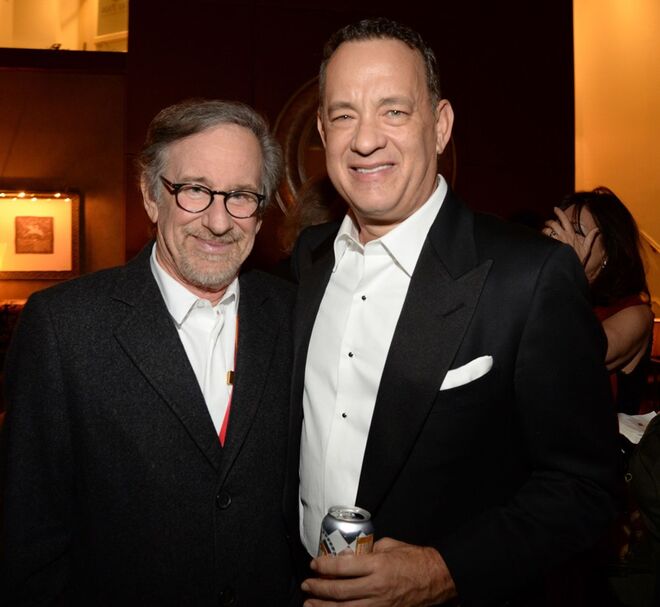 Tom Hanks com Steven Spielberg