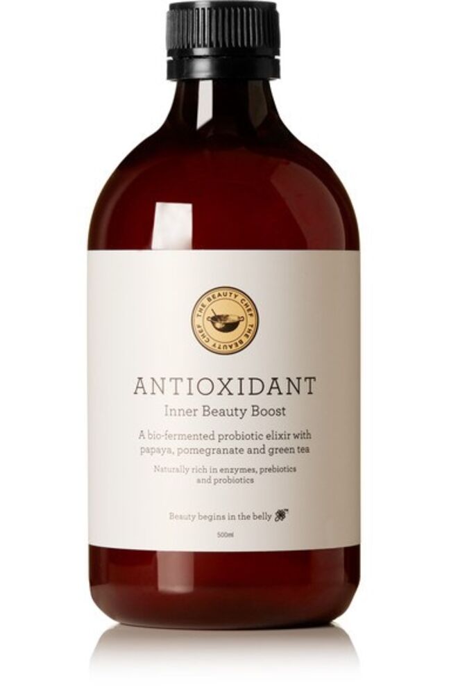 Antioxdant Inner Beauty Boost com papaia e romã, €35, The Beauty Chef em www.net-a-porter.com 