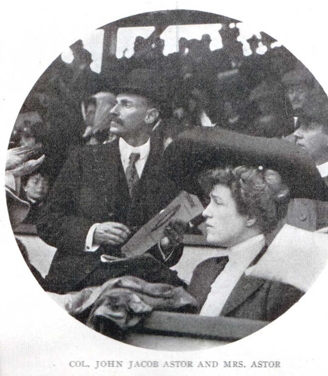 John Jacob Astor com a mulher