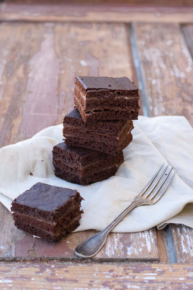 Quadrados de chocolate