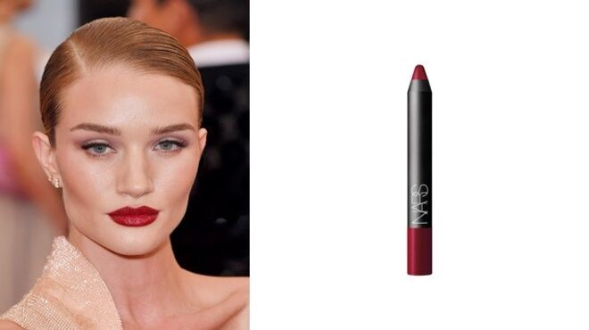 5. Rosie Huntington-Whiteley: Mysterious Red, Velvet Matte Lip Pencil, €26,50, NARS